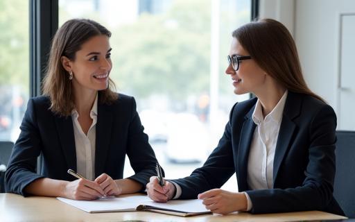 採用面接を行う人事担当者